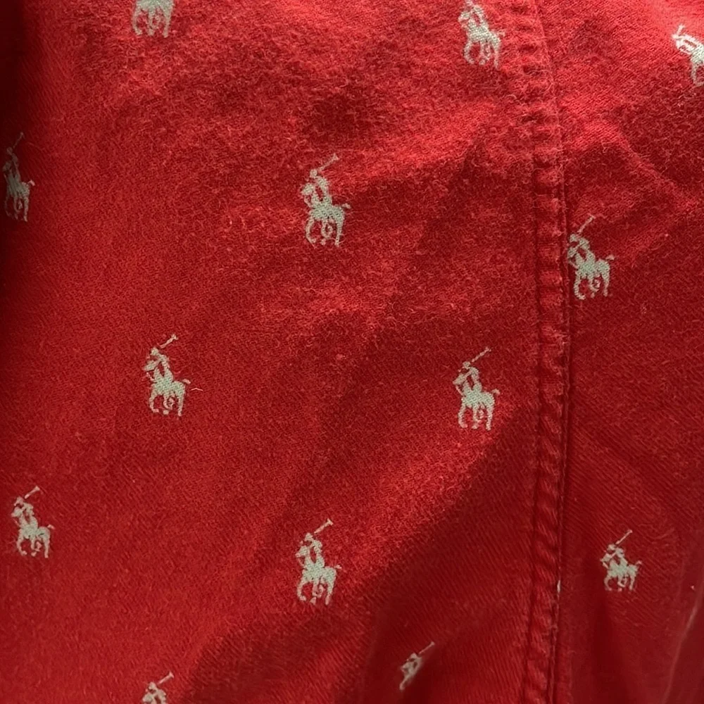 Polo men’s red pony print pajama/lounge pants size XL